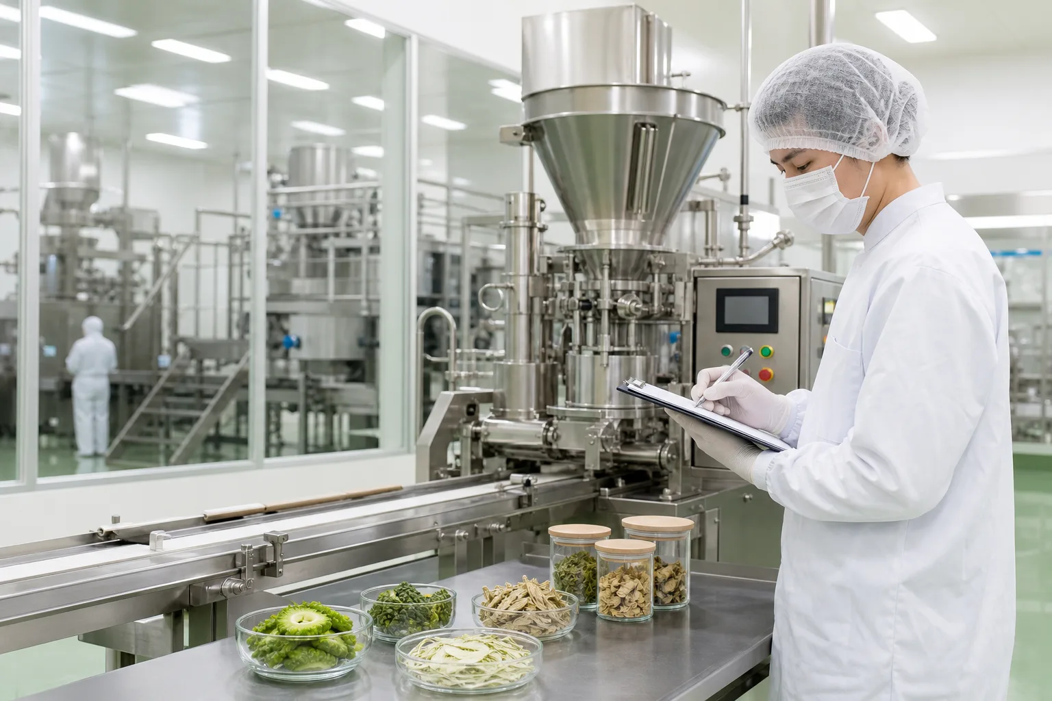 乾淨的食品製造環境與品質檢查流程